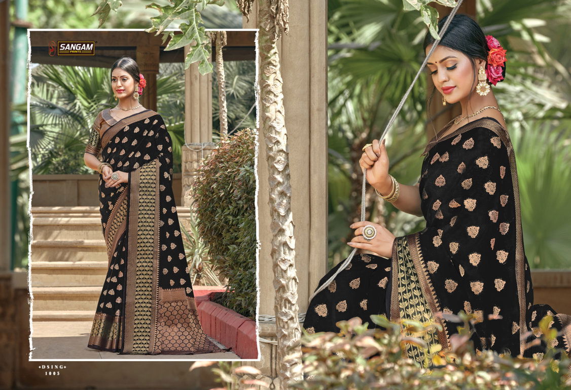 Sangam Vartika Latest Fancy Cotton Handloom Sarees Collection